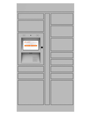 Commercial smart locker 12 door